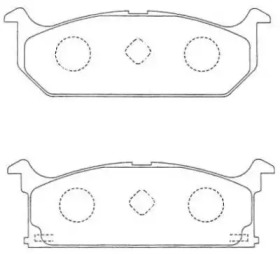 Комплект тормозных колодок AISIN ASN-143